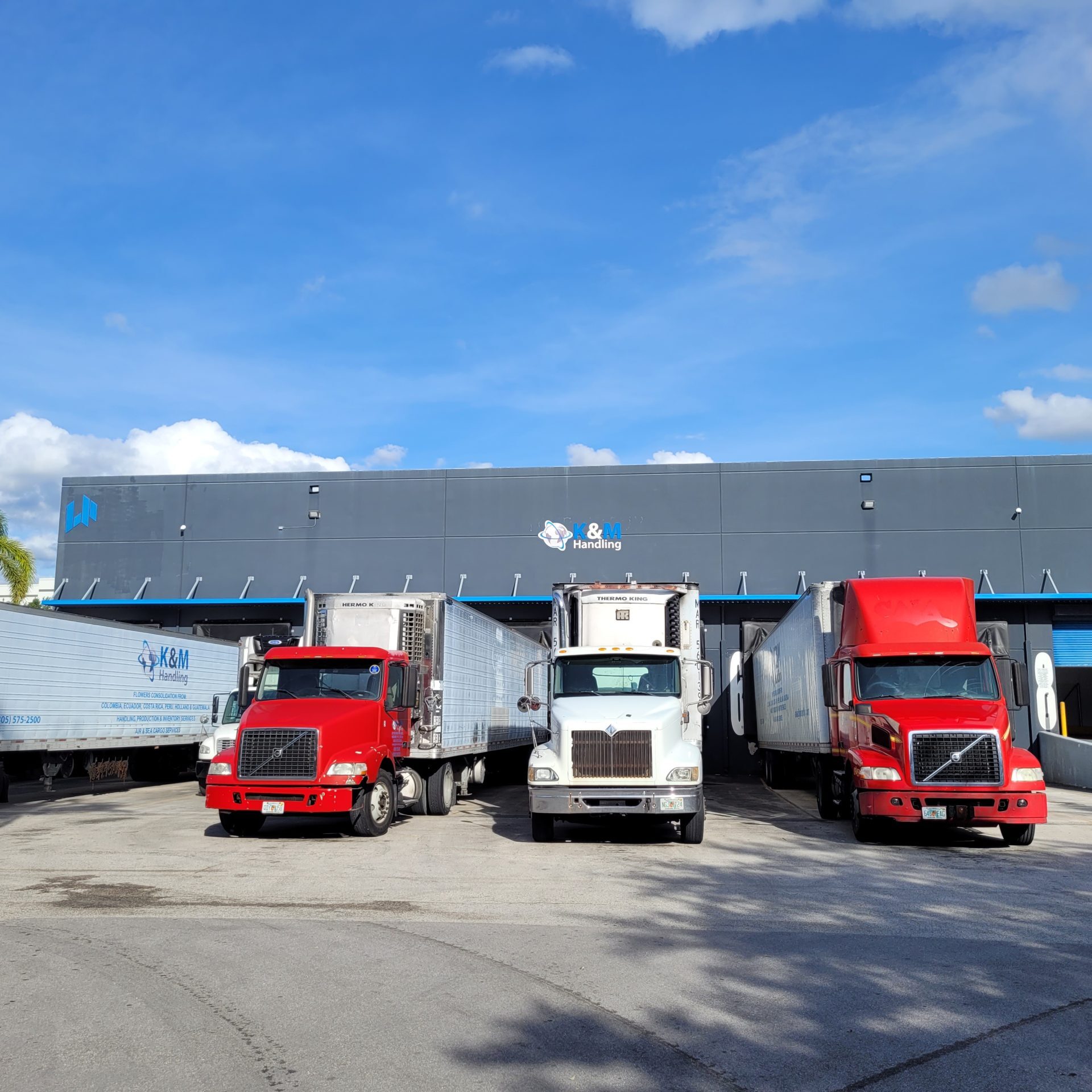 K&M loading docks and new trucks